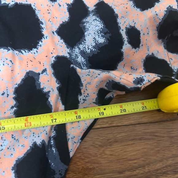 ASOS Animal Print Midi Dress Cotton Blend Short Sleeve business casual - Picture 9 of 9